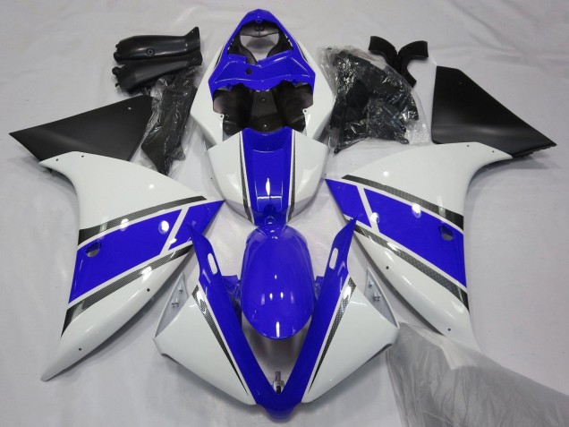 Carenados Moto Yamaha YZF 1000 R1 2009-2011 - Blanco Azul Plata Negro Mate Fábrica