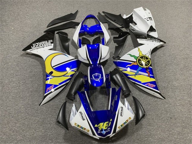 Carenados Moto Yamaha YZF 1000 R1 2009-2011 - Blanco Azul Amarillo Negro Sol Luna Fábrica