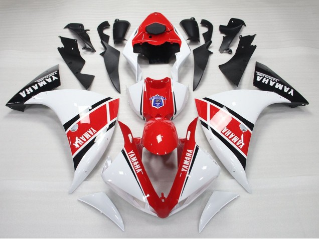 Carenados Moto Yamaha YZF 1000 R1 2009-2011 - Blanco Rojo Negro Fábrica