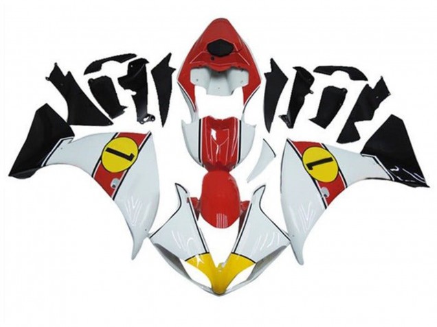 Carenados Moto Yamaha YZF 1000 R1 2009-2011 - Blanco Rojo Amarillo Negro Fábrica