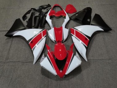 Carenados Moto Yamaha YZF 1000 R1 2012-2014 - Rojo Blanco Negro Mate Fábrica