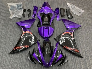 Carenados Moto Yamaha YZF 1000 R1 2012-2014 - Púrpura Negro Brillante Rojo Joker Fábrica