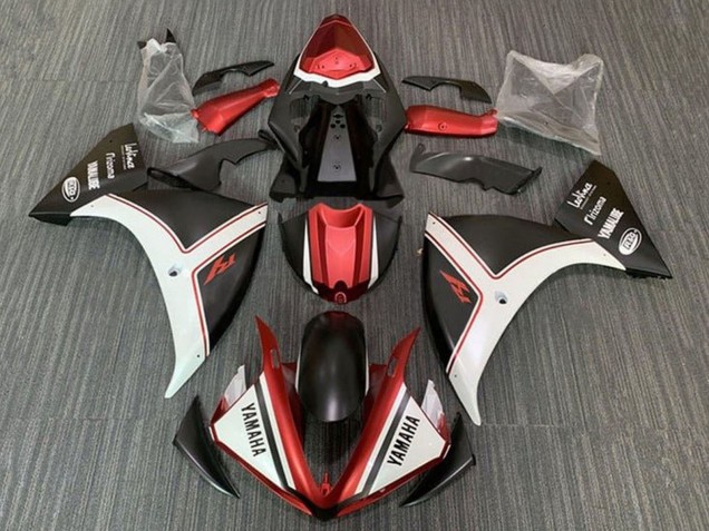 Carenados Moto Yamaha YZF 1000 R1 2012-2014 - Blanco Rojo Negro Fábrica