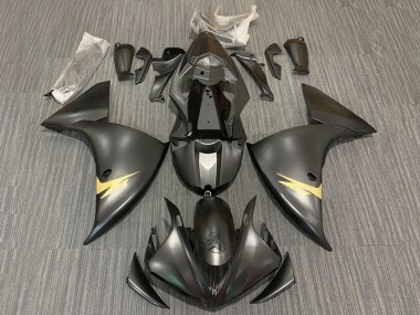 Carenados Moto Yamaha YZF 1000 R1 2012-2014 - Negro Mate Oro Fábrica