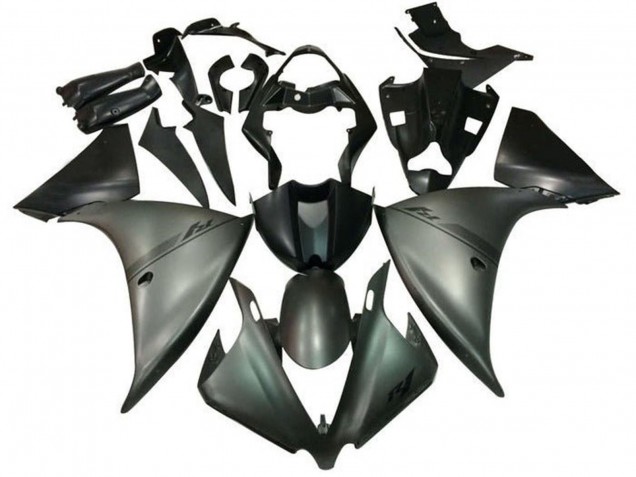 Carenados Moto Yamaha YZF 1000 R1 2012-2014 - Gris Mate Negro Mate Fábrica