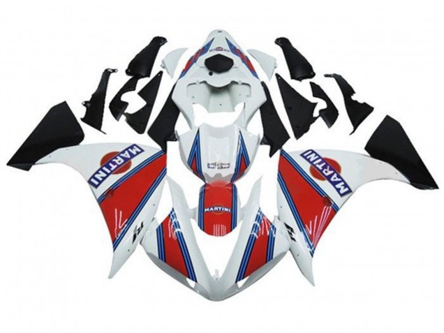 Carenados Moto Yamaha YZF 1000 R1 2012-2014 - Blanco Rojo Azul Martini Fábrica
