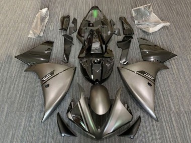 Carenados Moto Yamaha YZF 1000 R1 2012-2014 - Gris Mate Negro Brillante Fábrica