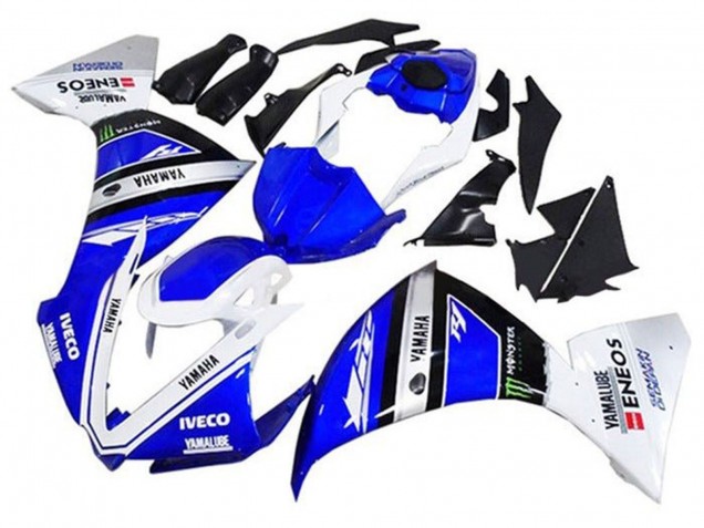 Carenados Moto Yamaha YZF 1000 R1 2012-2014 - Azul Blanco Negro Verde IVECO Yamalube Monstruo Fábrica