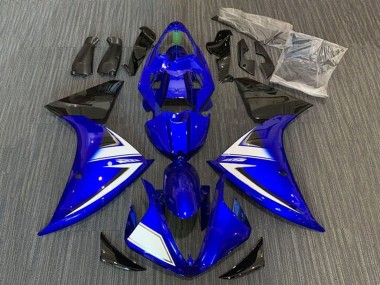 Carenados Moto Yamaha YZF 1000 R1 2012-2014 - Azul Blanco Negro Raya Fábrica