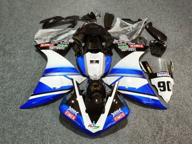 Carenados Moto Yamaha YZF 1000 R1 2012-2014 - Blanco Azul Negro Fimer Yamalube 90 Fábrica