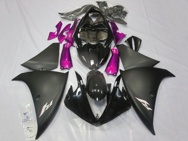 Carenados Moto Yamaha YZF 1000 R1 2012-2014 - Negro Brillante Negro Mate Rosa Fábrica