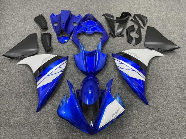 Carenados Moto Yamaha YZF 1000 R1 2012-2014 - Azul Blanco Negro Fábrica