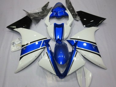 Carenados Moto Yamaha YZF 1000 R1 2012-2014 - Blanco Azul Negro Fábrica