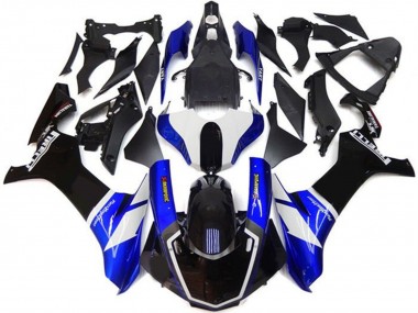 Kits Carenado Moto Yamaha YZF 1000 R1 2015-2019 - Azul Blanco Negro Brillante Fábrica