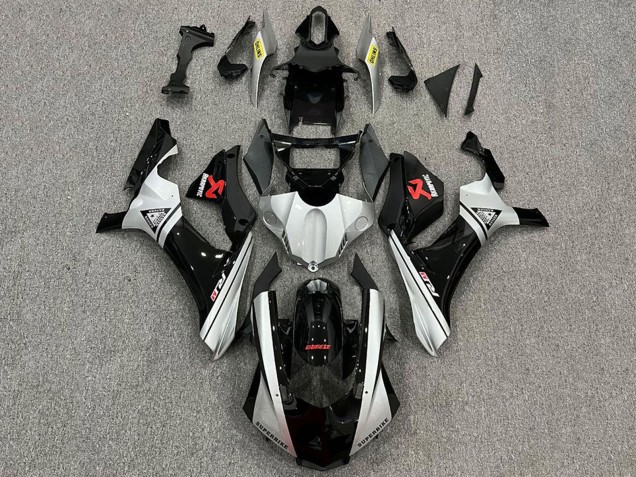 Carenados Moto Yamaha YZF 1000 R1 2015-2019 - Plata Negro Fábrica