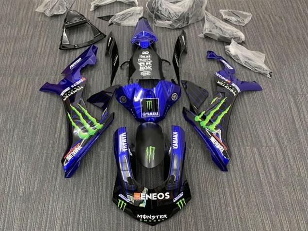 Carenados Moto Yamaha YZF 1000 R1 2015-2019 - Azul Negro Monstruo ENEOS Fábrica