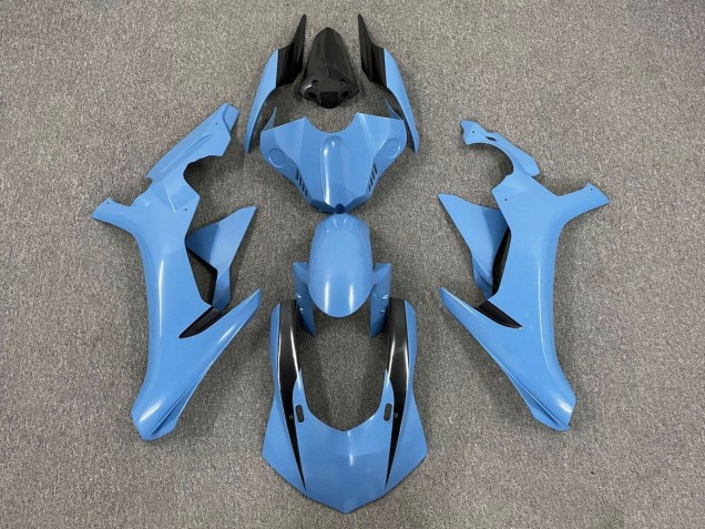 Carenados Moto Yamaha YZF 1000 R1 2015-2019 - Azul Claro Negro Brillante Fábrica