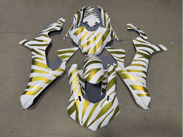 Carenados Moto Yamaha YZF 1000 R1 2015-2019 - Blanco Oro Cebra Fábrica