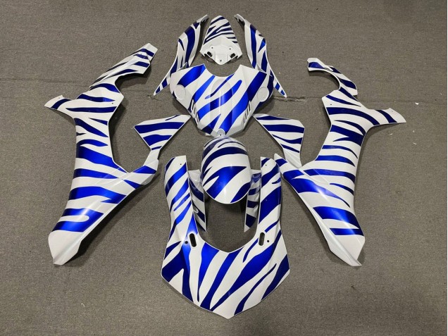 Carenados Moto Yamaha YZF 1000 R1 2015-2019 - Blanco Azul Cebra Fábrica