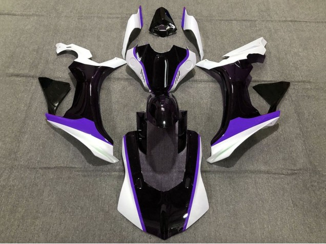 Carenados Moto Yamaha YZF 1000 R1 2015-2019 - Blanco Negro Brillante Púrpura Fábrica