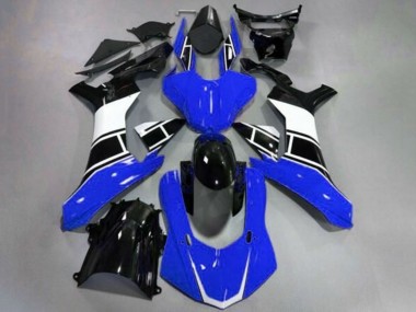 Carenado Moto Yamaha YZF 1000 R1 2015-2019 - Azul Blanco Negro Brillante Fábrica