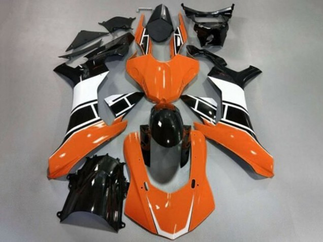 Carenados Moto Yamaha YZF 1000 R1 2015-2019 - Blanco Naranja Negro Brillante Fábrica