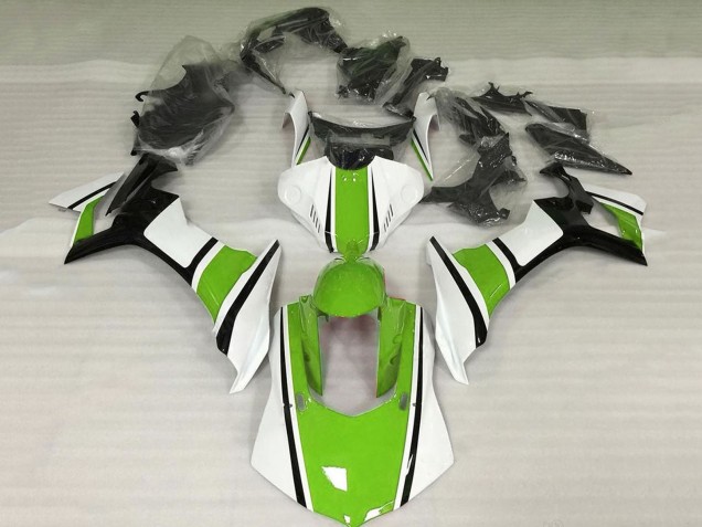Carenados Moto Yamaha YZF 1000 R1 2015-2019 - Blanco Verde Negro Fábrica