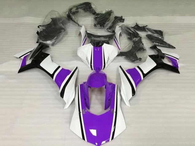Carenados Moto Yamaha YZF 1000 R1 2015-2019 - Blanco Púrpura Negro Fábrica