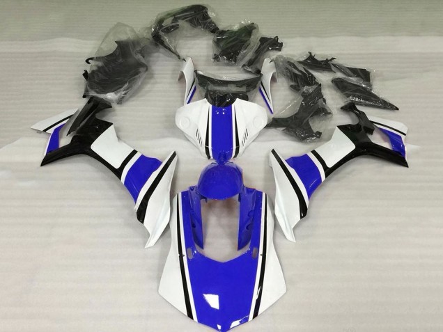 Carenado Moto Yamaha YZF 1000 R1 2015-2019 - Blanco Azul Negro Fábrica