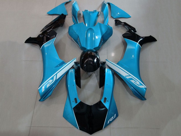 Carenados Moto Yamaha YZF 1000 R1 2015-2019 - Azul Plata Negro Brillante Fábrica