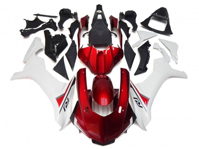Carenados Moto Yamaha YZF 1000 R1 2015-2019 - Blanco Rojo Negro Fábrica