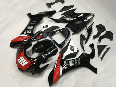 Carenados Moto Yamaha YZF 1000 R1 2015-2019 - Negro Brillante Blanco Rojo ENEOS Motul YSP 99 Fábrica