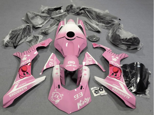 Carenados Moto Yamaha YZF 1000 R1 2020-2025 - Rosa Blanco Kirby Fábrica