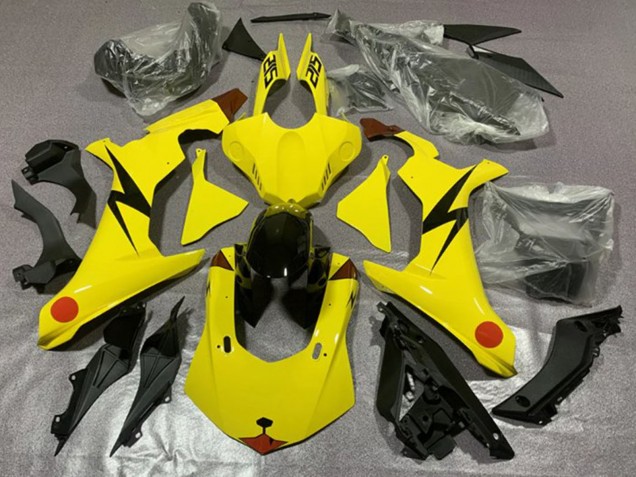 Carenados Moto Yamaha YZF 1000 R1 2020-2025 - Amarillo Rojo Pikachu Fábrica