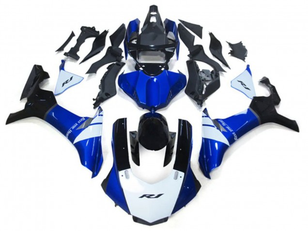 Kits Carenado Moto Yamaha YZF 1000 R1 2020-2025 - Blanco Azul Negro Brillante Fábrica