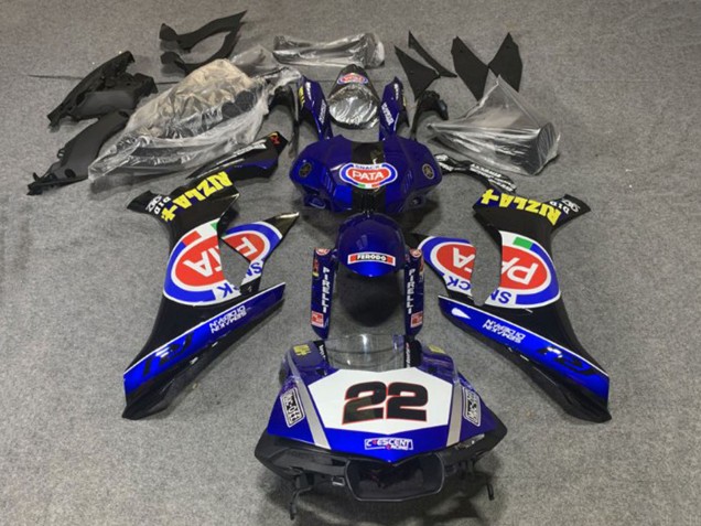 Carenados Moto Yamaha YZF 1000 R1 2020-2025 - Azul Blanco Negro Rojo Pata Fábrica