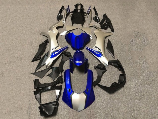 Carenados Moto Yamaha YZF 1000 R1 2020-2025 - Plata Azul Negro Brillante Fábrica