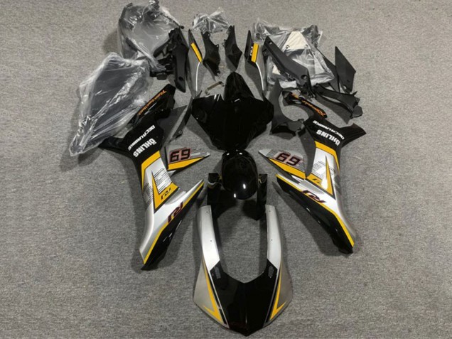 Carenados Moto Yamaha YZF 1000 R1 2020-2025 - Plata Amarillo Negro Brillante Fábrica