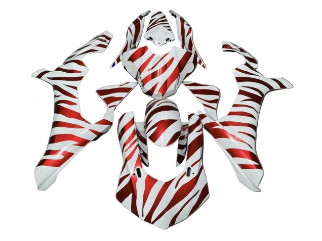 Carenados Moto Yamaha YZF 1000 R1 2020-2025 - Blanco Rojo Cebra Fábrica