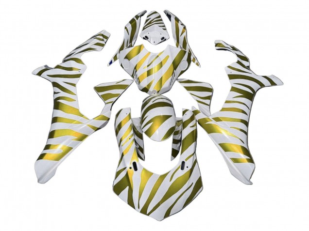 Carenados Moto Yamaha YZF 1000 R1 2020-2025 - Blanco Oro Cebra Fábrica