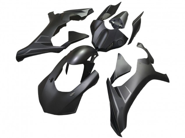 Carenados Moto Yamaha YZF 1000 R1 2020-2025 - Negro Mate Plata Fábrica