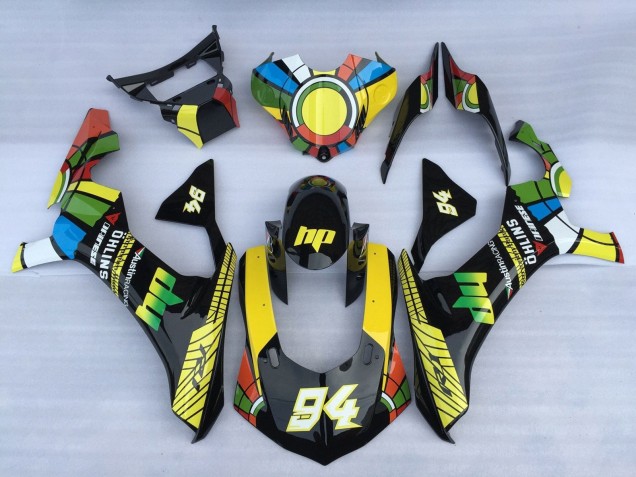 Carenados Moto Yamaha YZF 1000 R1 2020-2025 - Blanco Azul Verde Amarillo Negro RuedaColores 94 Fábrica