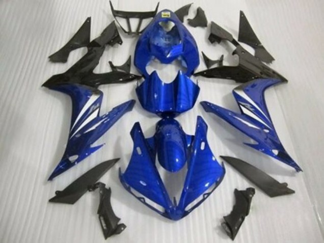 Carenado Moto Yamaha YZF 1000 R1 2004-2006 - Azul Blanco Negro Brillante Fábrica