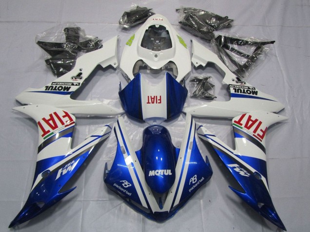 Carenados Moto Yamaha YZF 1000 R1 2004-2006 - Blanco Azul Rojo Fiat Motul Fábrica