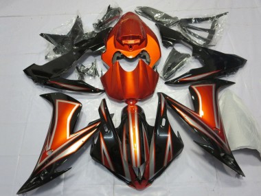 Carenados Moto Yamaha YZF 1000 R1 2004-2006 - Naranja Negro Brillante Fábrica