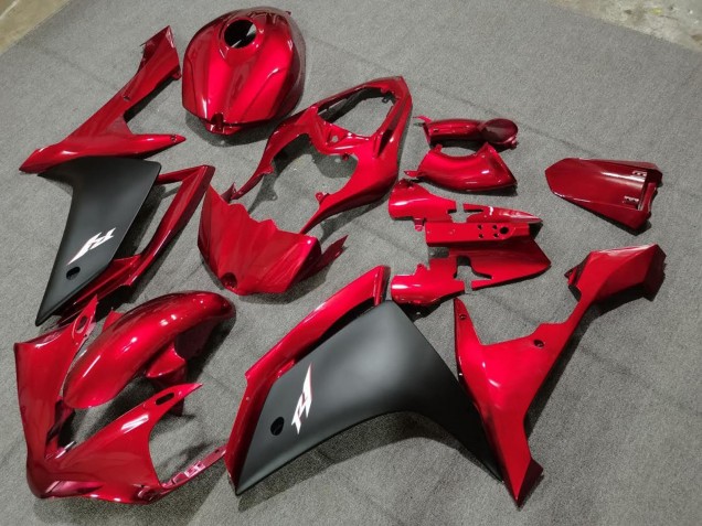 Carenados Moto Yamaha YZF 1000 R1 2004-2006 - Rojo Negro Mate Fábrica