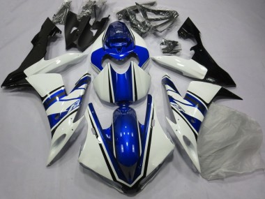 Carenado Moto Yamaha YZF 1000 R1 2004-2006 - Blanco Azul Negro Fábrica
