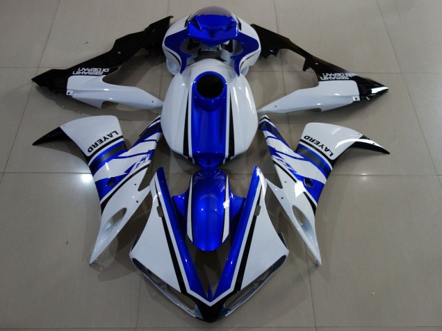 Carenados Moto Yamaha YZF 1000 R1 2004-2006 - Blanco Azul Negro Fábrica