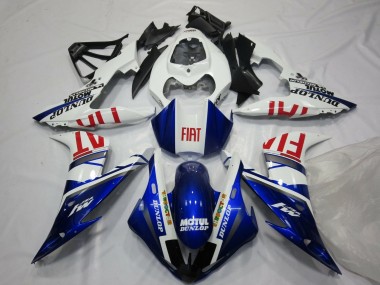 Carenados Moto Yamaha YZF 1000 R1 2004-2006 - Blanco Azul Rojo Fiat Fábrica