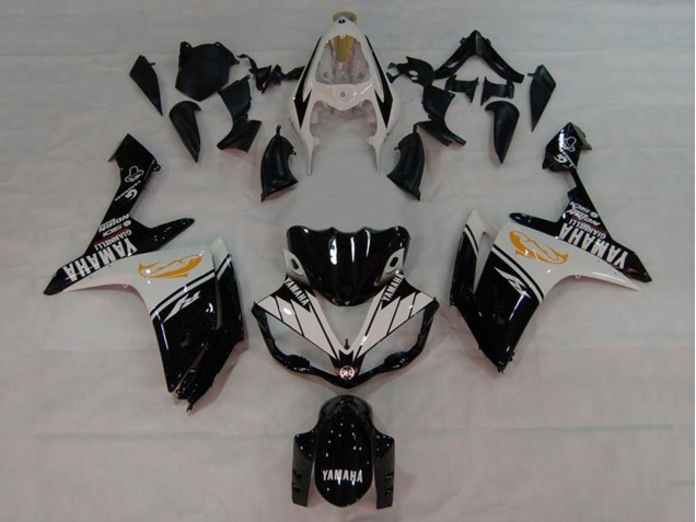 Carenados Moto Yamaha YZF 1000 R1 2007-2008 - Blanco Negro Naranja Dolphin Fábrica